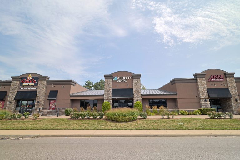 The front of a dental office.